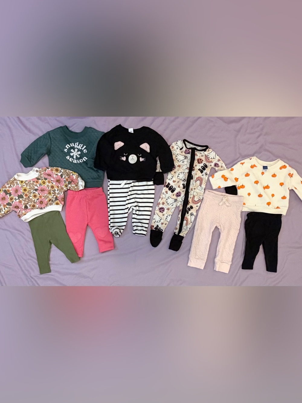 Baby Girl 0-3M Fall Winter Clothing Bundle Lot